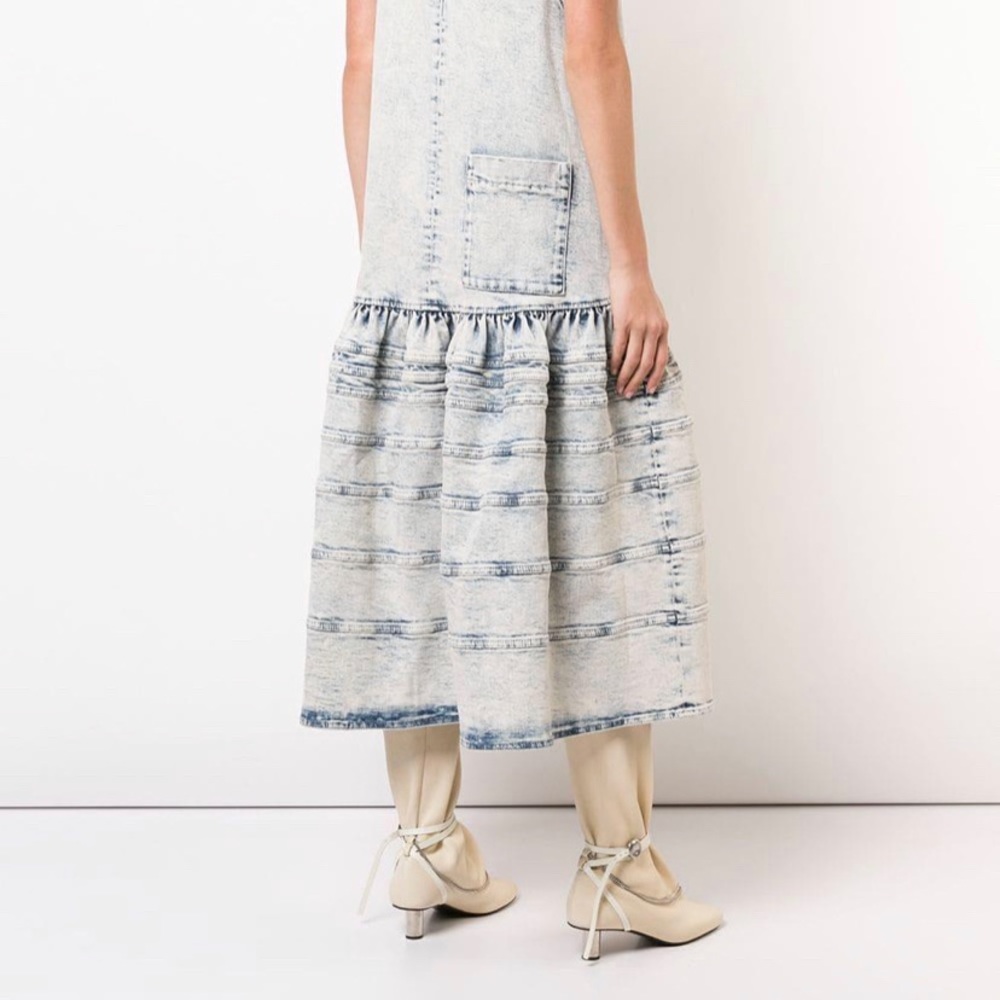 Proenza Schouler Acid Wash Denim Dress